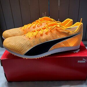 NWB Puma MENS evo SPEED Distance 11 Cleats Athletic Track Spikes Lace-Up 10